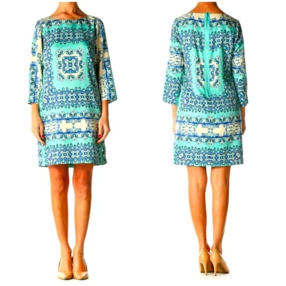 The Limited Aztec Print Bohemian Shift Dress ||Small EUC